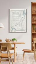 Load image into Gallery viewer, Historic Fox River Locks Map Print