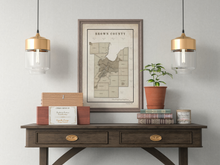 Load image into Gallery viewer, Brown County Wisconsin Vintage-Style Map Print