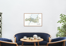 Load image into Gallery viewer, Contemporary Map Print of the City of Green Bay