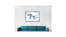 Load image into Gallery viewer, Great Lakes Map Print