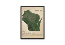Load image into Gallery viewer, Ice Age Trail Map Print