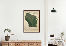 Load image into Gallery viewer, Ice Age Trail Map Print