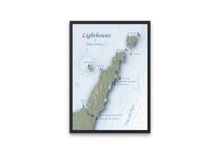 Load image into Gallery viewer, Lighthouses of Door County Poster Print