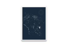 Load image into Gallery viewer, Hydrography of Wisconsin Map Print