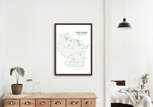 Load image into Gallery viewer, Wisconsin State Parks Map Print