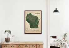 Load image into Gallery viewer, Ice Age Trail Map Print
