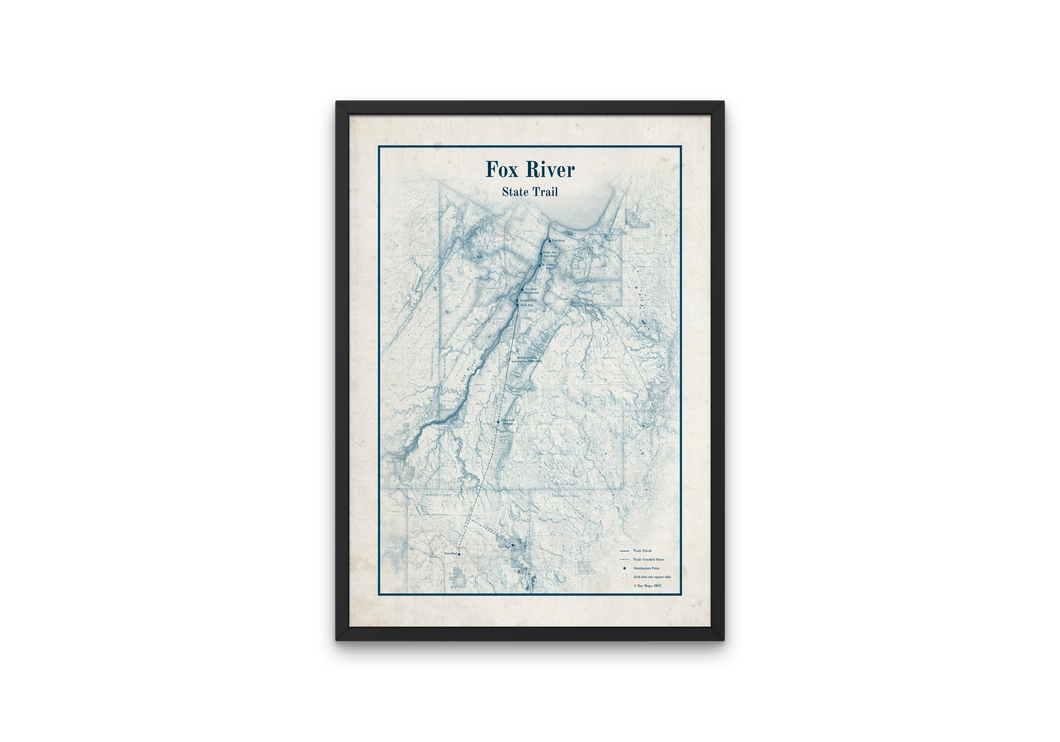 Fox River Trail Map Print